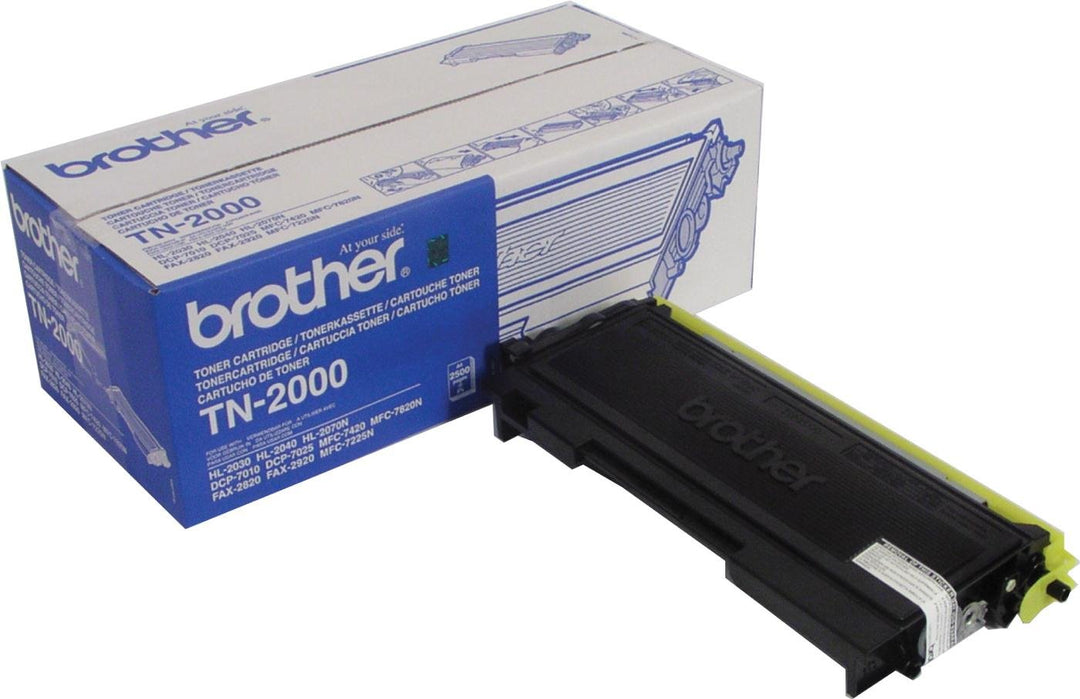 Brother TN2000 Schwarz Original Toner Pack of 1 Single, Single
