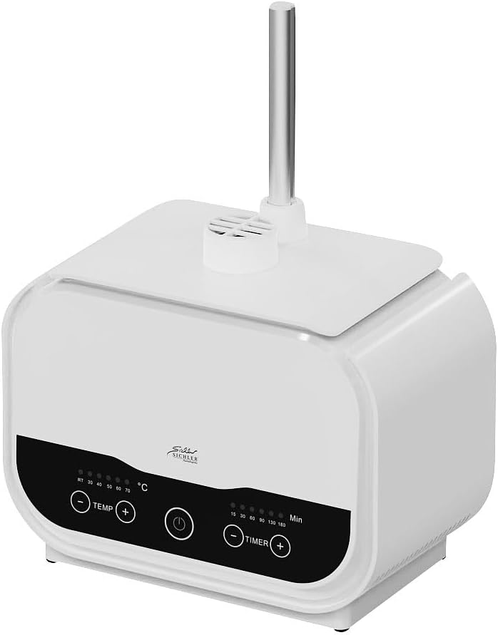 Sichler Haushaltsgeräte Hemdenbügler: Digitale 2in1-Bügelpuppe mit Warmluft-Gebläse, Timer, 1.200 Wa