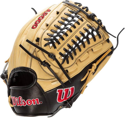 Wilson Herren 2022 A2000 D33 (P) Baseball-Handschuh 11.75" Blonde/Schwarz – Standardhandschuh, 11.75