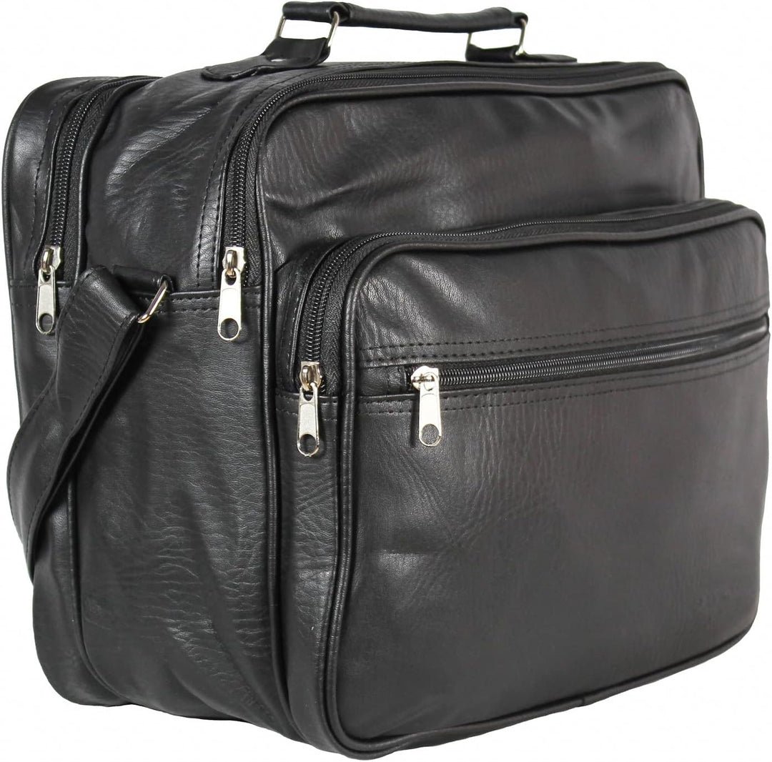 Echt Leder Herren Arbeitstasche Umhängetasche Herrentasche Schultertasche Messenger Flugbegleiter in