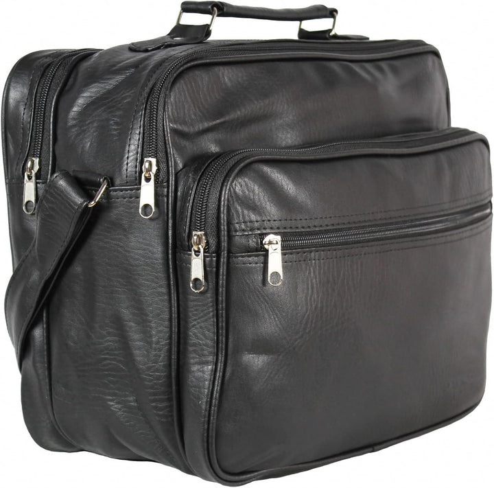 Echt Leder Herren Arbeitstasche Umhängetasche Herrentasche Schultertasche Messenger Flugbegleiter in