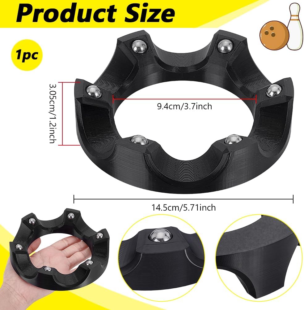 nbeads Bowlingball-Drehteller-Ständer, 360° Glatt Drehender Ballbecher-Halter Mit Einfachem Mehrwink