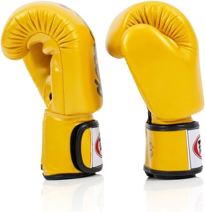 Fairtex BGV19 Deluxe Tight-Fit Gloves 10 oz Gold, 10 oz Gold