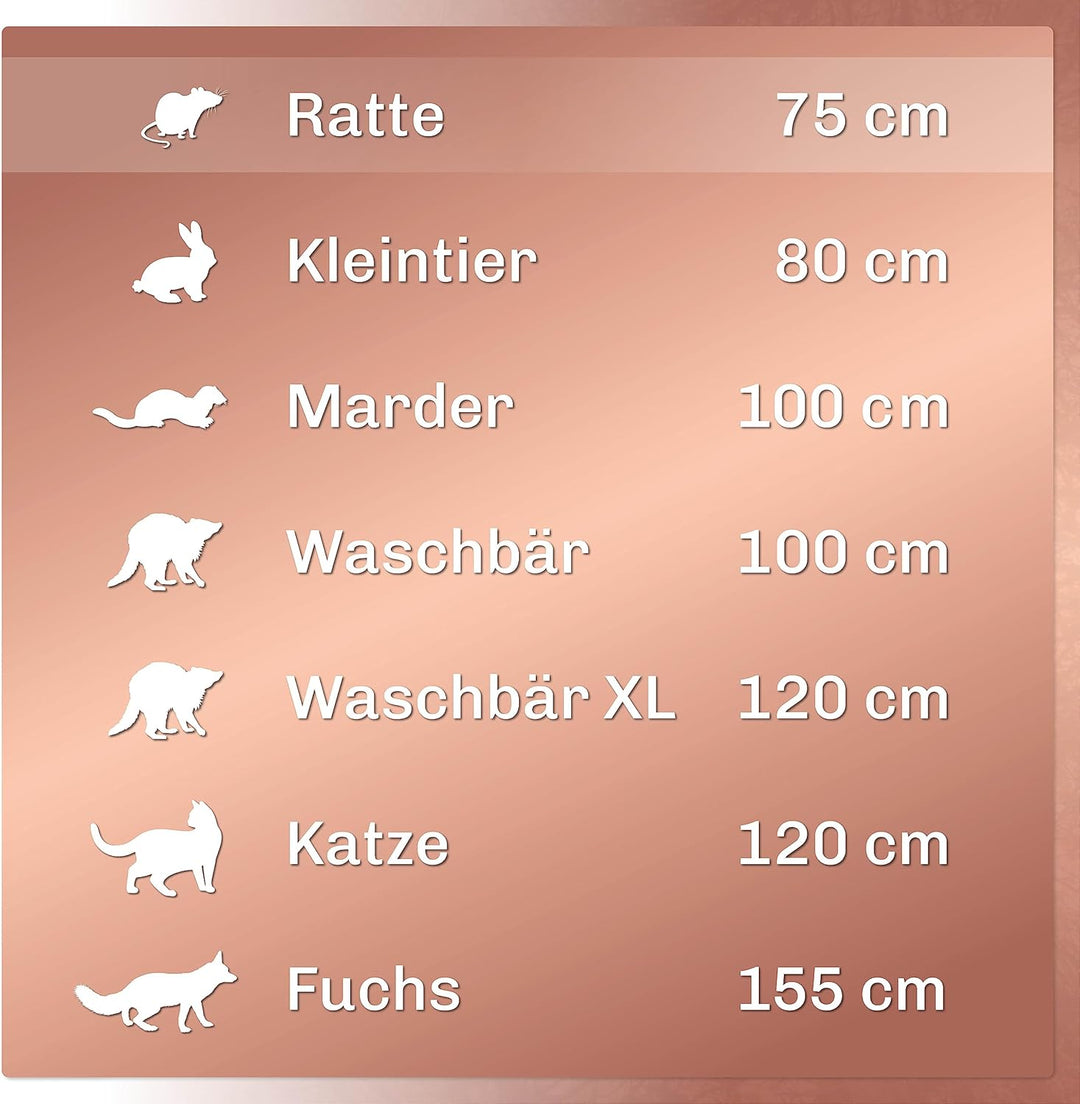 Martenbrown® Siebenschläferfalle 75cm I Siebenschlaefer Kastenfalle I Lebendfalle Katze I Hase I Fal