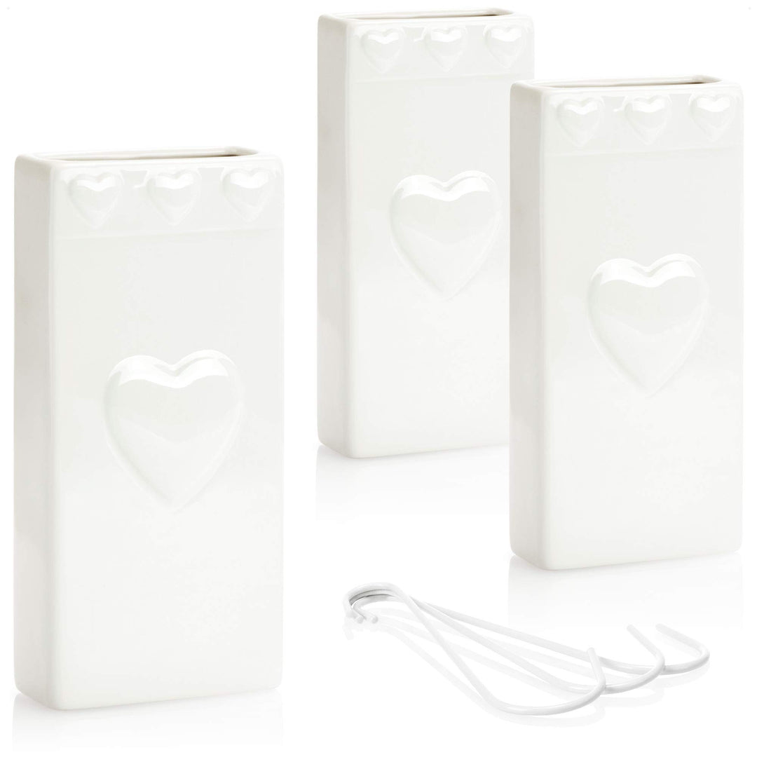 com-four® 3x Luftbefeuchter Heizung - Heizkörper Luftbefeuchter mit Herzmuster - Heizung Wasserverdu