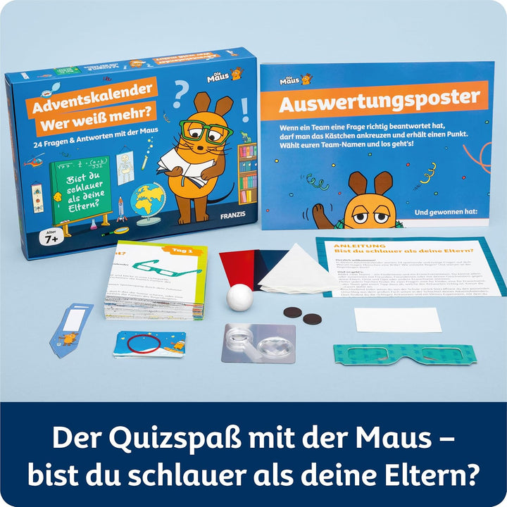 Die Maus Adventskalender Wer weiss mehr?: 24 Fragen & Antworten mit der Maus