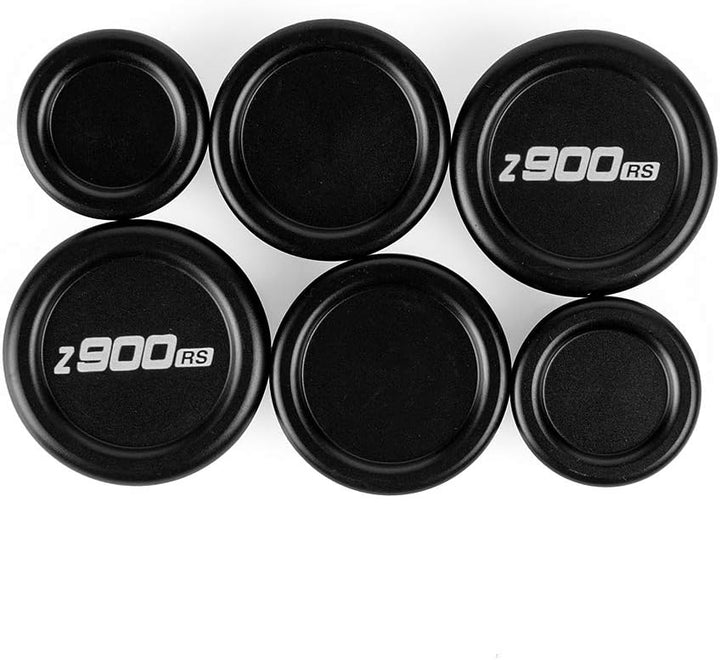 Oldbones 6PCS Motorrad Rahmen Endkappen Blindstopfen Motorrad für Kawasaki Z900RS 2018 2019 in Schwa