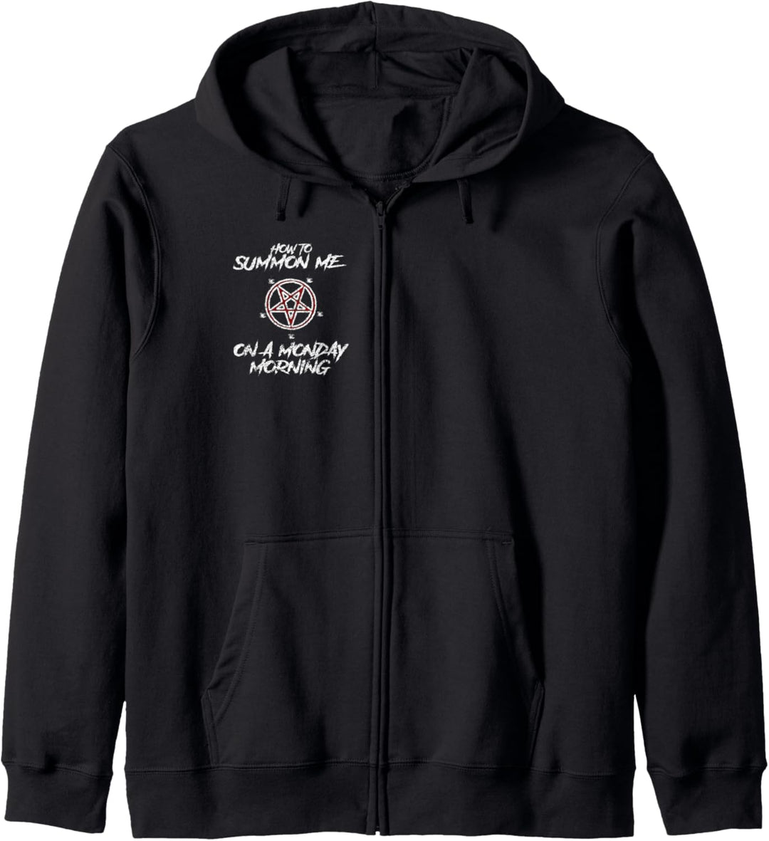 Gothic How To Summon Pentagramm Occult Kapuzenjacke