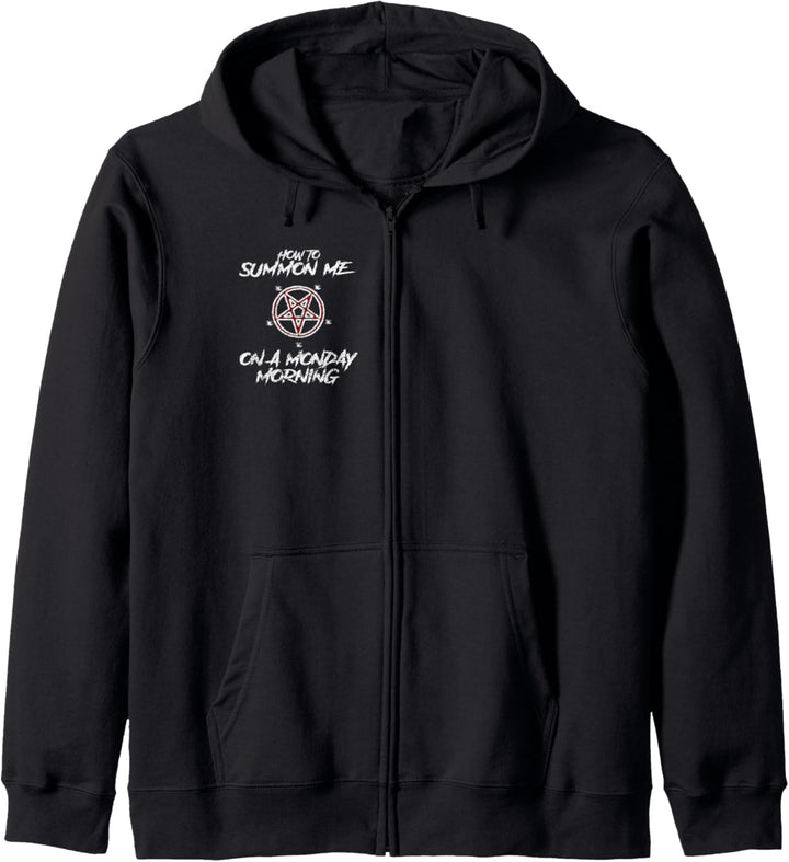 Gothic How To Summon Pentagramm Occult Kapuzenjacke