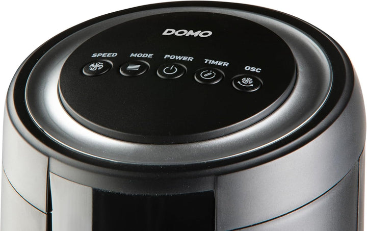 DOMO DO8152 Turmventilator mit Fernbedienung – 3 Geschwindigkeiten – 4 Modi – 8 Stunden Timer – Oszi
