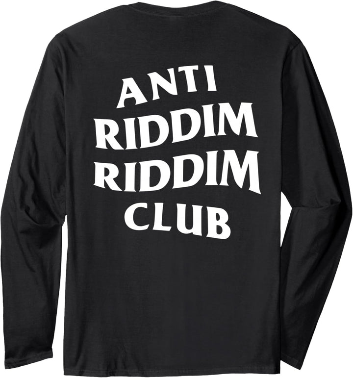 Anti Riddim Riddim Club: White Logo Langarmshirt
