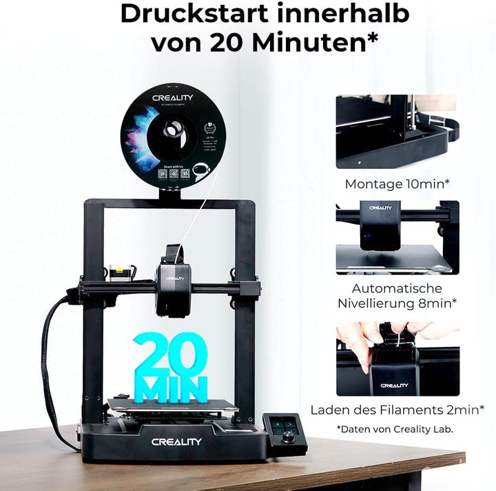 Creality Ender 3 V3 SE 3D Drucker, Einstiegs-3D-Printer CR Touch Auto-Nivellierung Sprite Direct Ext