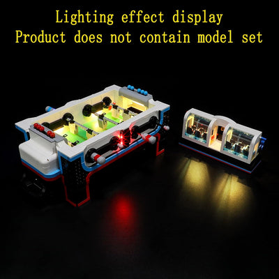 GEAMENT LED Licht-Set Kompatibel mit Lego Tischfussball - Beleuchtungsset für Ideas 21337 Baumodell