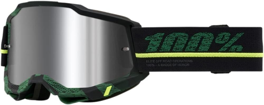100% ACCURI 2 Overlord-Brille, verspiegelt, silberfarben