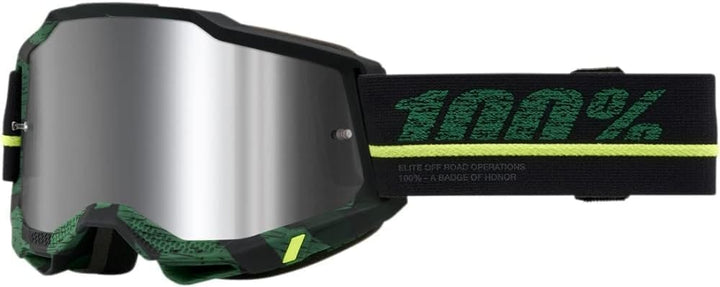 100% ACCURI 2 Overlord-Brille, verspiegelt, silberfarben