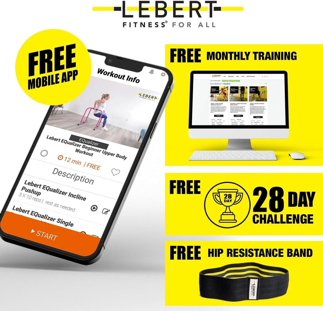 Lebert Fitness Equalizer mit Resistance Band Orange - L, Orange - L