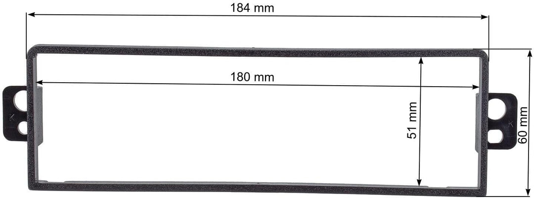 tomzz Audio 2406-001 Radioblende Set kompatibel mit Chevrolet Daewoo Kalos Bj.2004-2007 mit Radioada