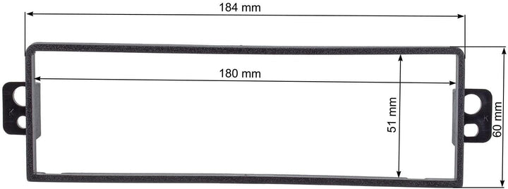 tomzz Audio 2406-001 Radioblende Set kompatibel mit Chevrolet Daewoo Kalos Bj.2004-2007 mit Radioada