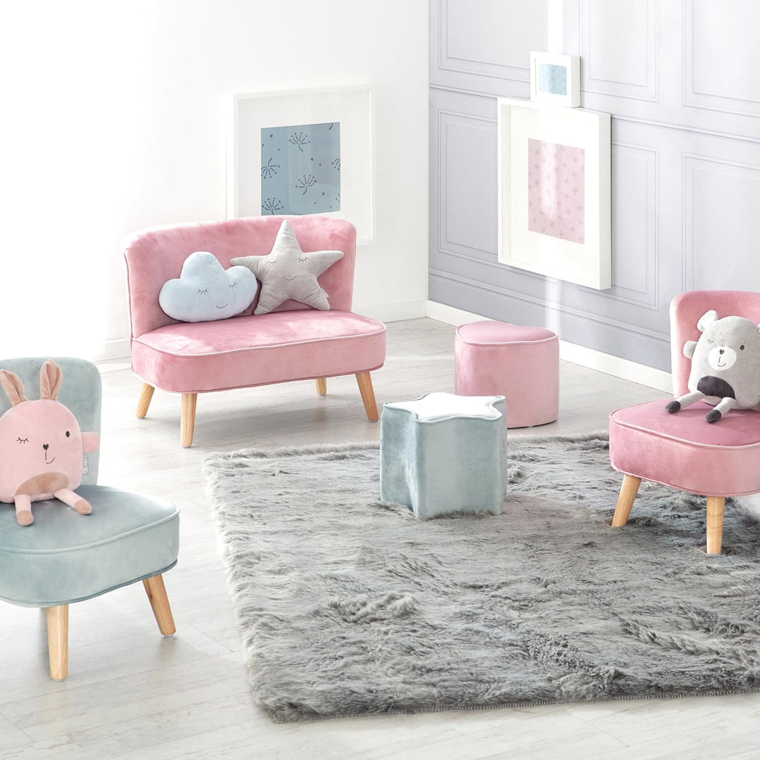 roba Baumann GmbH Kinderhocker in Sternform - Lil Sofa, Hellblau, 24 cm Sternform Hellblau/Sky, Ster