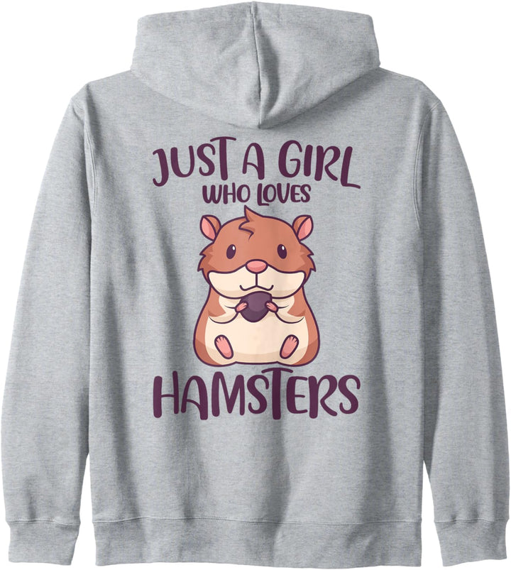 Just A Girl Who Loves Hamsters Goldhamster Nagetier Kapuzenjacke