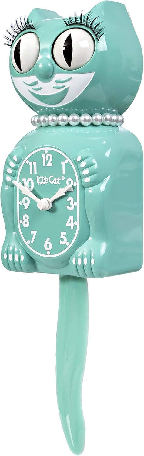 Kit Cat Klock Limited Edition Lady (Ocean Waves) Ocean Waves Green, Ocean Waves Green