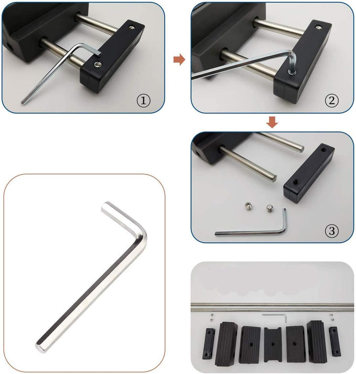 Schleifstein Wetzsteinhalter Sink Bridge mit verstellbarem, rutschfestem Gummi zum einfachen Honen v