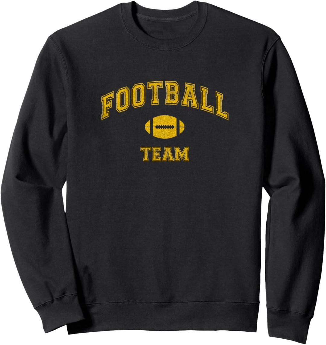 Vintage Football Team, distressed Sweatshirt