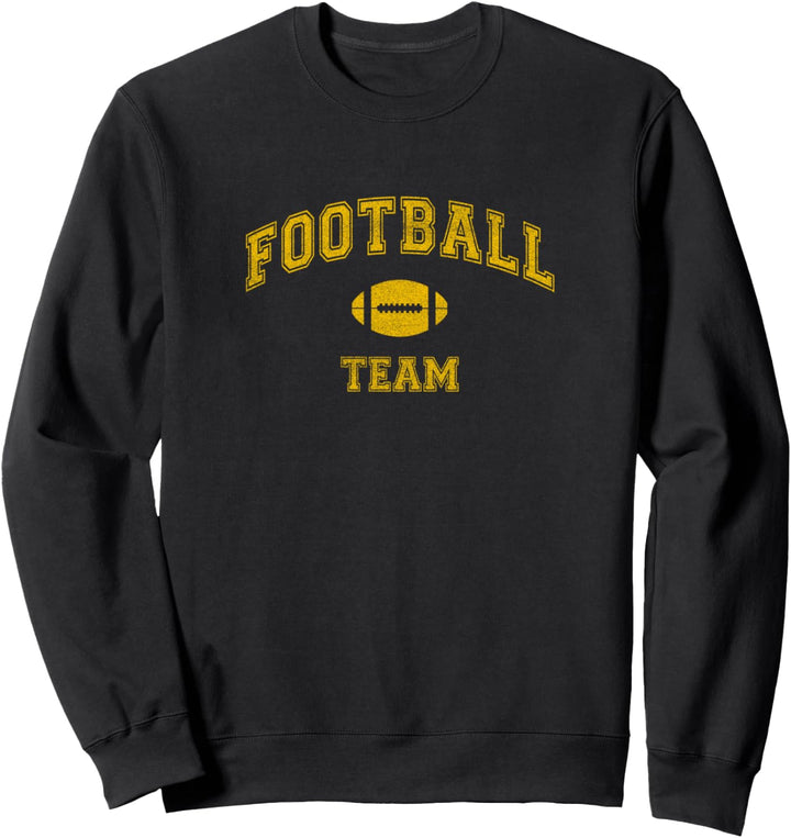 Vintage Football Team, distressed Sweatshirt