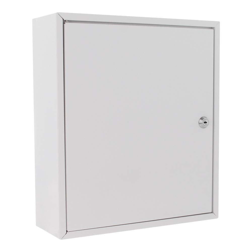 Profirst PM1 Medikamentenschrank Stahlblech Weiss Aufkleber Zylinderschloss 2 Schlüssel 1 Fachboden