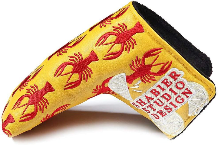 SHABIER Golf-Putter-Abdeckung, Schlägerhaube für Blade Golf Putter Head Cover gelb, gelb