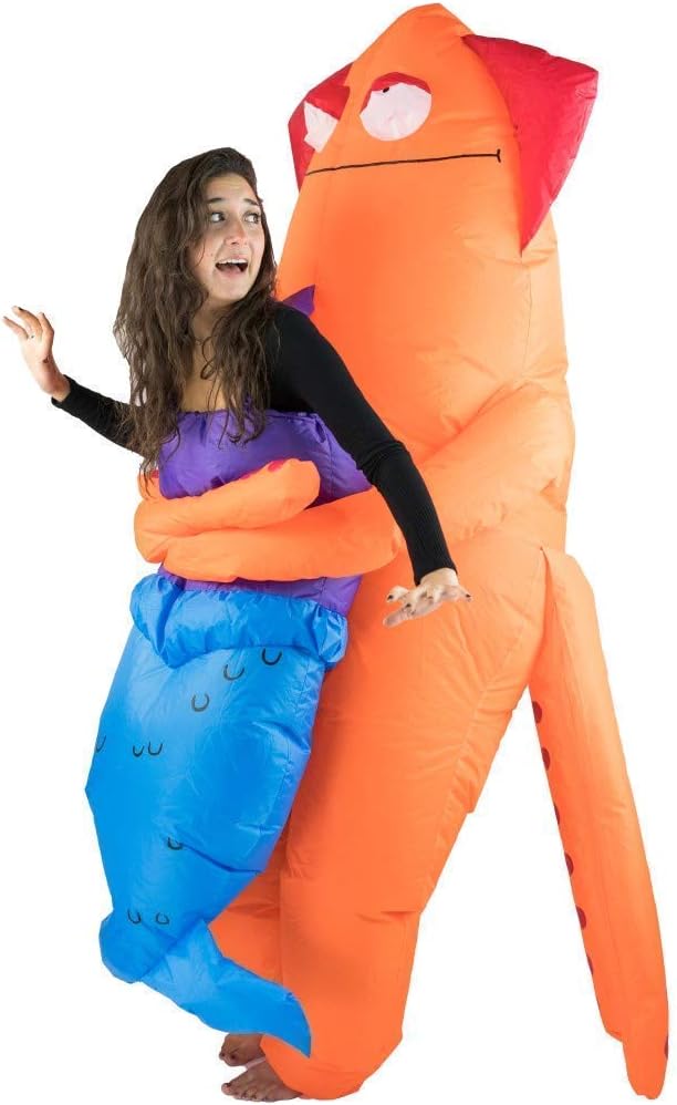 Bodysocks® Aufblasbares Huckeback Riese Tintenfisch Seeungeheuer Monster Kostüm