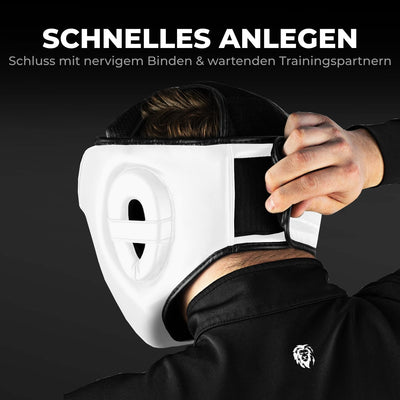 FIGHTR® Kopfschutz mit bestem Sitz für maximalen Schutz | Boxhelm für Sparring | Verstellbare Grösse