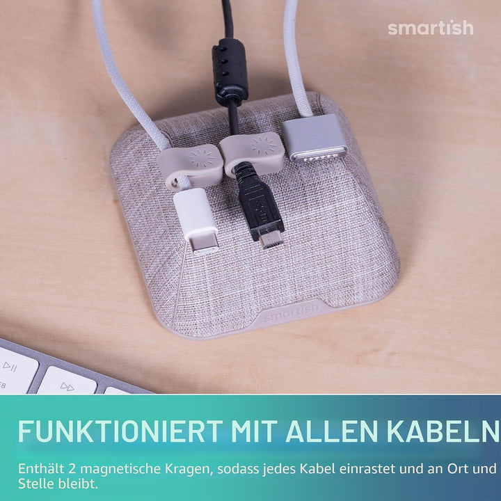 Magnet Seide Kabel Manager €“ Magnet Boden Kabel Wrangler Kordel Organizer für Ihre Nachttisch Cable