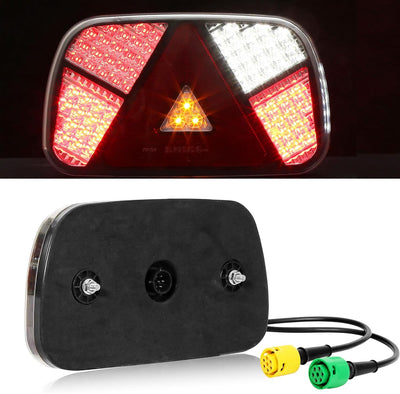 AGRISHOP LED Anhänger Rückleuchten 12/24v, Rücklicht Heckleuchten Anhänger mit 2x6polig Bajonettverb