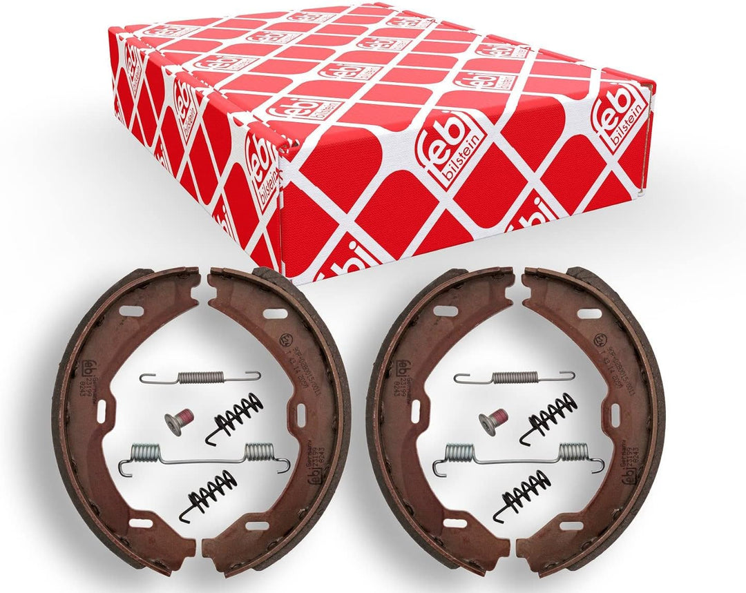 febi bilstein 23199 Bremsbackensatz für Feststellbremse, mit Anbaumaterial , 1 Stück