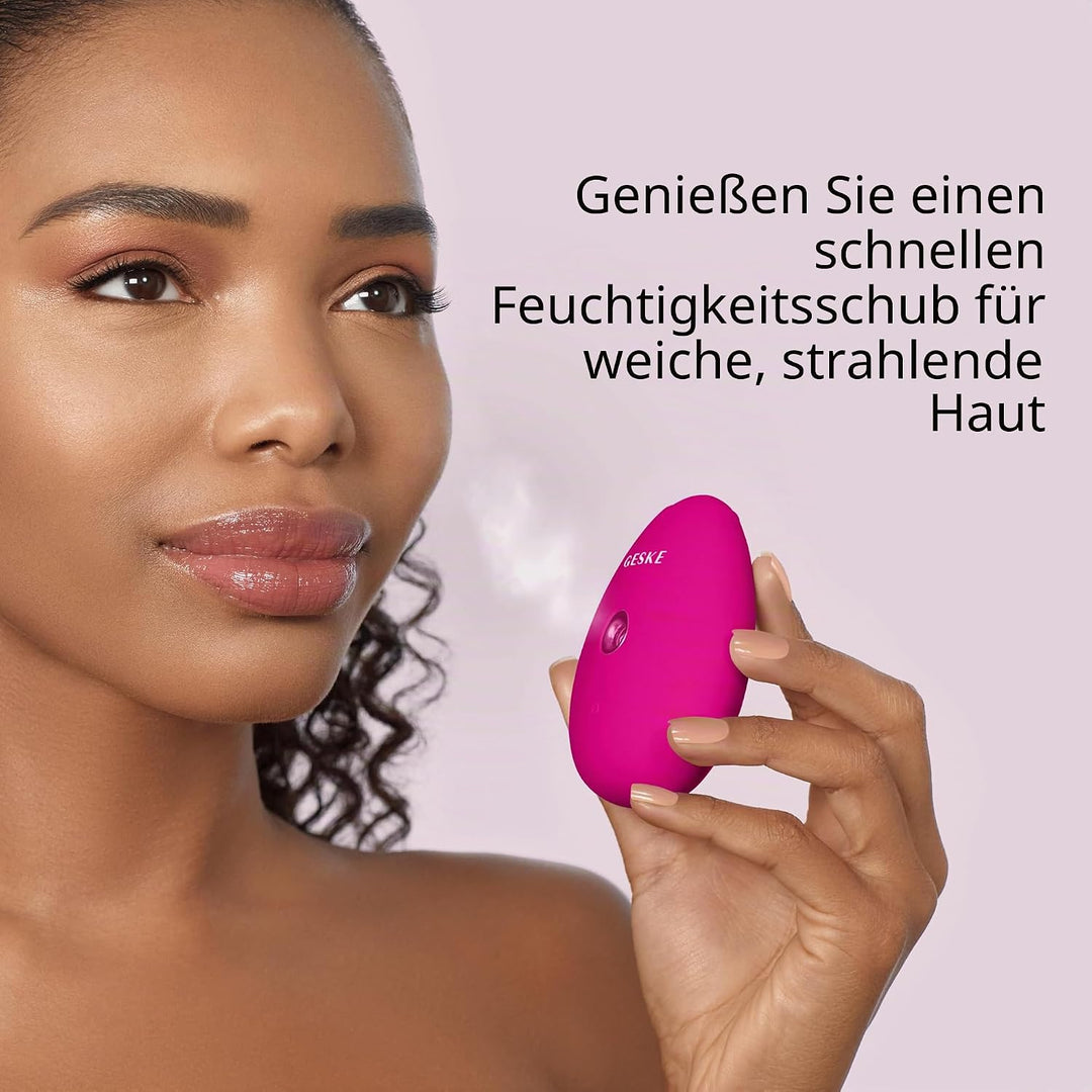 GESKE | SmartAppGuided™ Facial Hydration Refresher | 4 in 1 | Wasserzerstäuber | Gesichtsdampfer | W