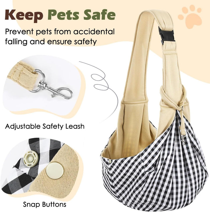 Pawaboo Hundetragetasche für Kleine Hunde, Wendbare, Freihändige Hundetragetaschen, Welpentragetasch