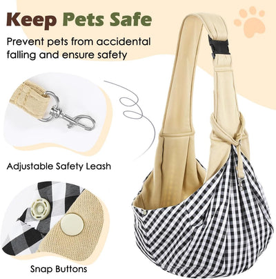 Pawaboo Hundetragetasche, Tragbare Haustier Hundetasche mit Verstellbare Schultergurt,Outdoor Reise