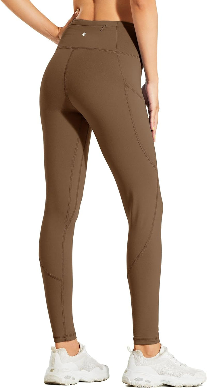 WILLIT Fleece gefütterte Leggings Damen Wasserbeständig Thermohose warme Winterhosen Yogahose Laufho