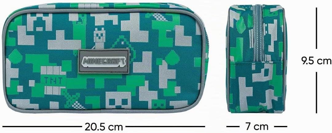Baagl Minecraft Federmäppchen für Jungen und Mädchen, Schule Mäppchen, Federmappe, Federtasche für T