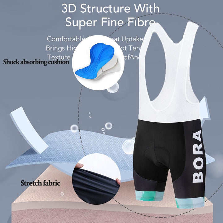 Herren Fahrradbekleidung set Kurzarm Herrentrikot Radhose Radtrikots für Herren Schnelltrocknend Atm