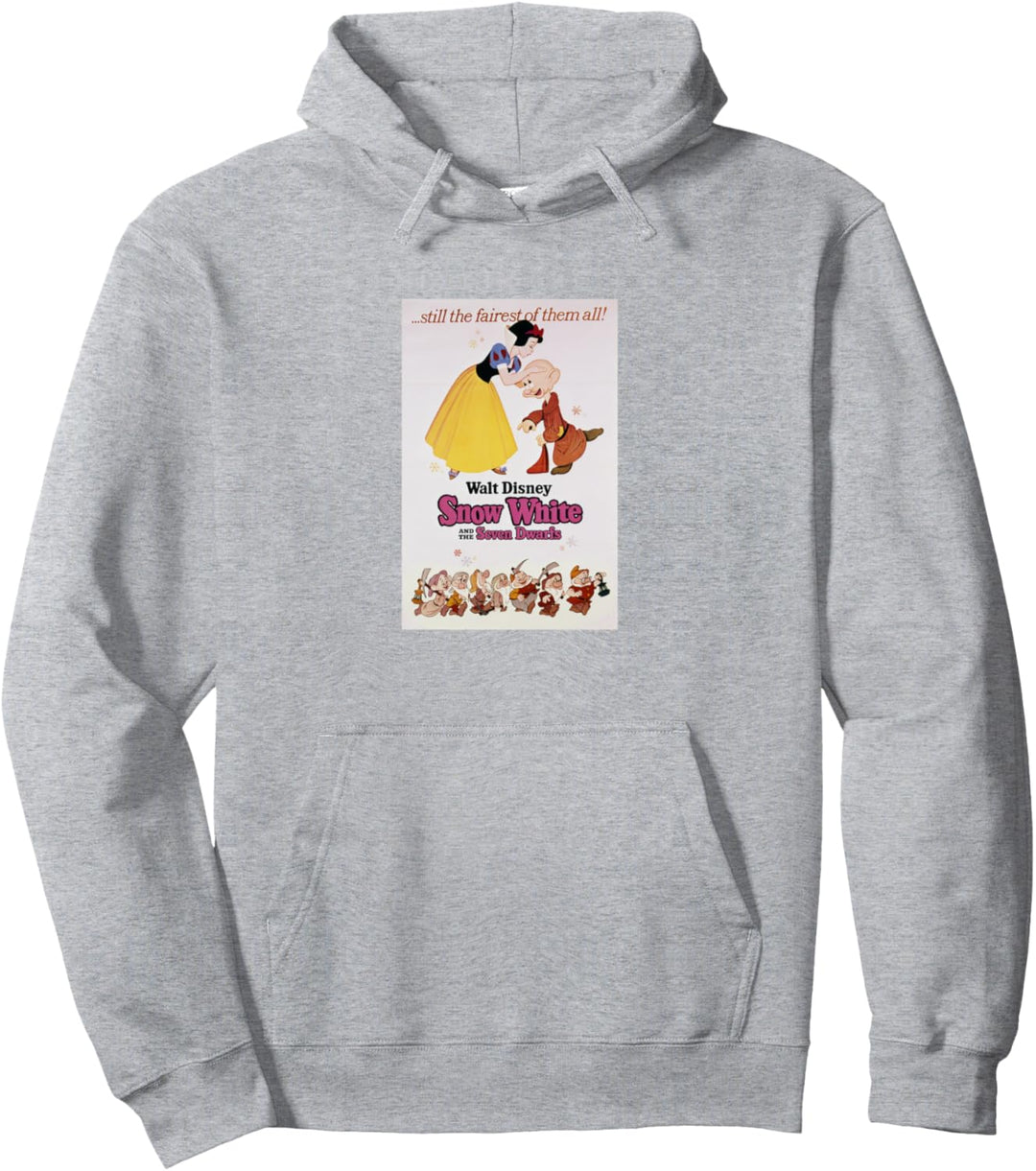 Disney Snow White Kissing Dopey Classic Movie Poster Pullover Hoodie