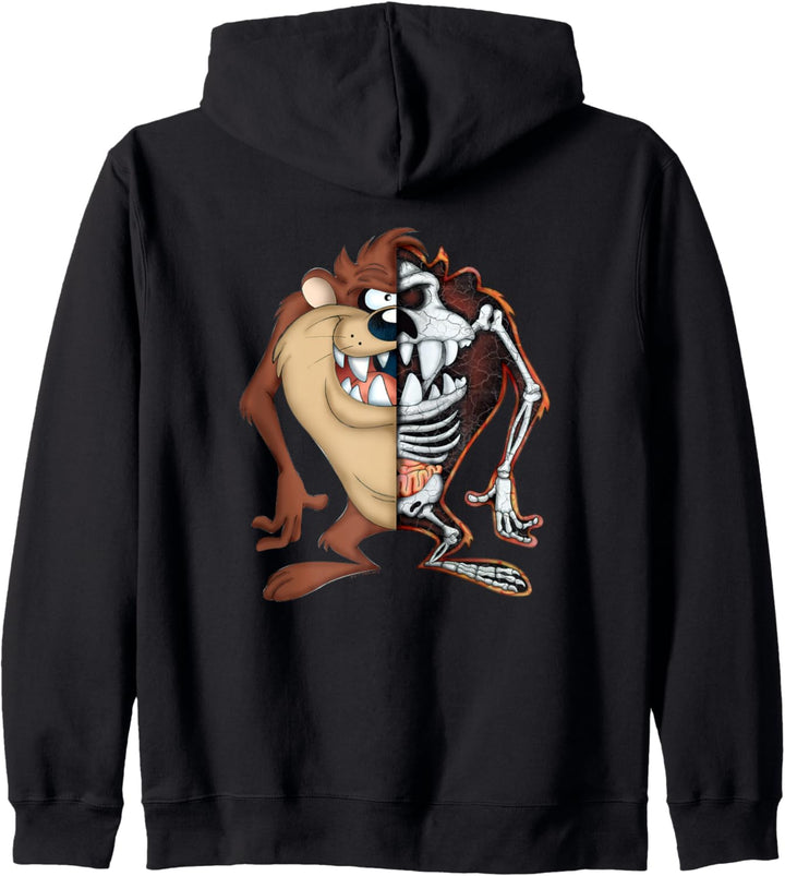 Looney Tunes Taz Half Skeleton Kapuzenjacke
