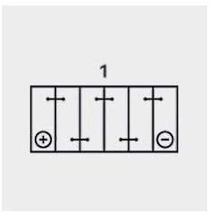 YUASA BATTERIE YB12A-A offen ohne Saeure