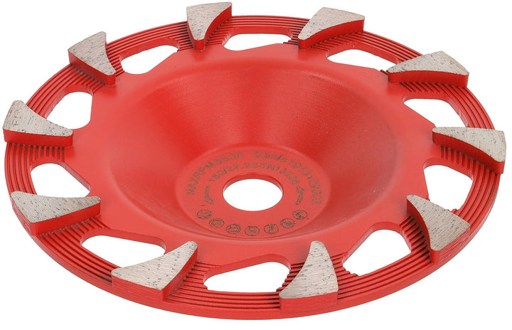 PRODIAMANT Diamant Schleiftopf 180mm Superlight Beton, leichtbau Schleifteller Bohrung 22,23, 180mm