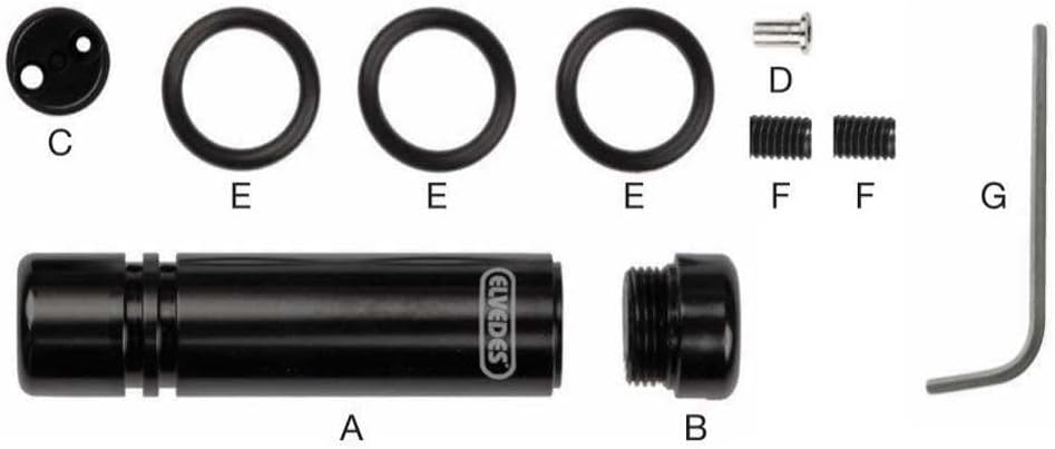 Elvedes Universal Kabelverteiler Bremse Set, Mehrfarbig, One Size