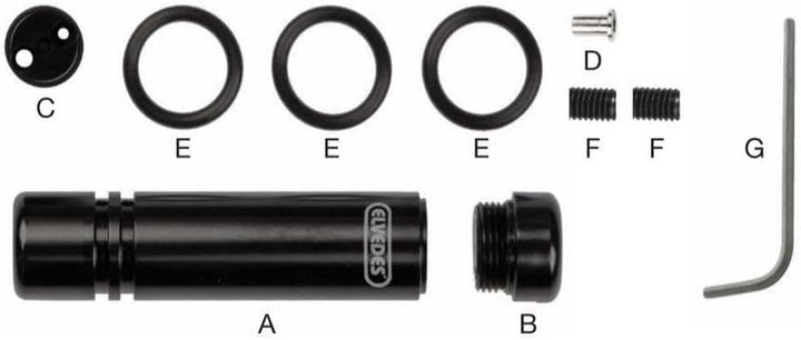 Elvedes Universal Kabelverteiler Bremse Set, Mehrfarbig, One Size