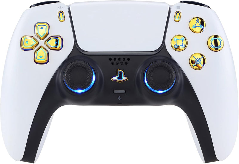 eXtremeRate 9 Modi 7 Farben DTF V3 LED Kit für ps5 Controller Ersatz Leuchttaste D-Pad Thumbsticks S