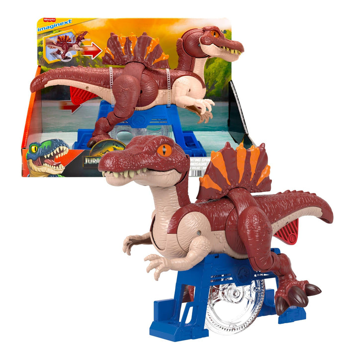 Fisher-Price Imaginext Jurassic World: Die Wiedergeburt Dinosaurier-Spielzeug, sprintende Spinosauru