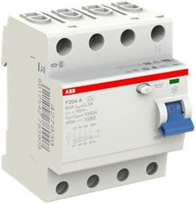 ABB F200 RCCB, 4-polig, 63A, 300mA Typ A 230V ac Single, Single